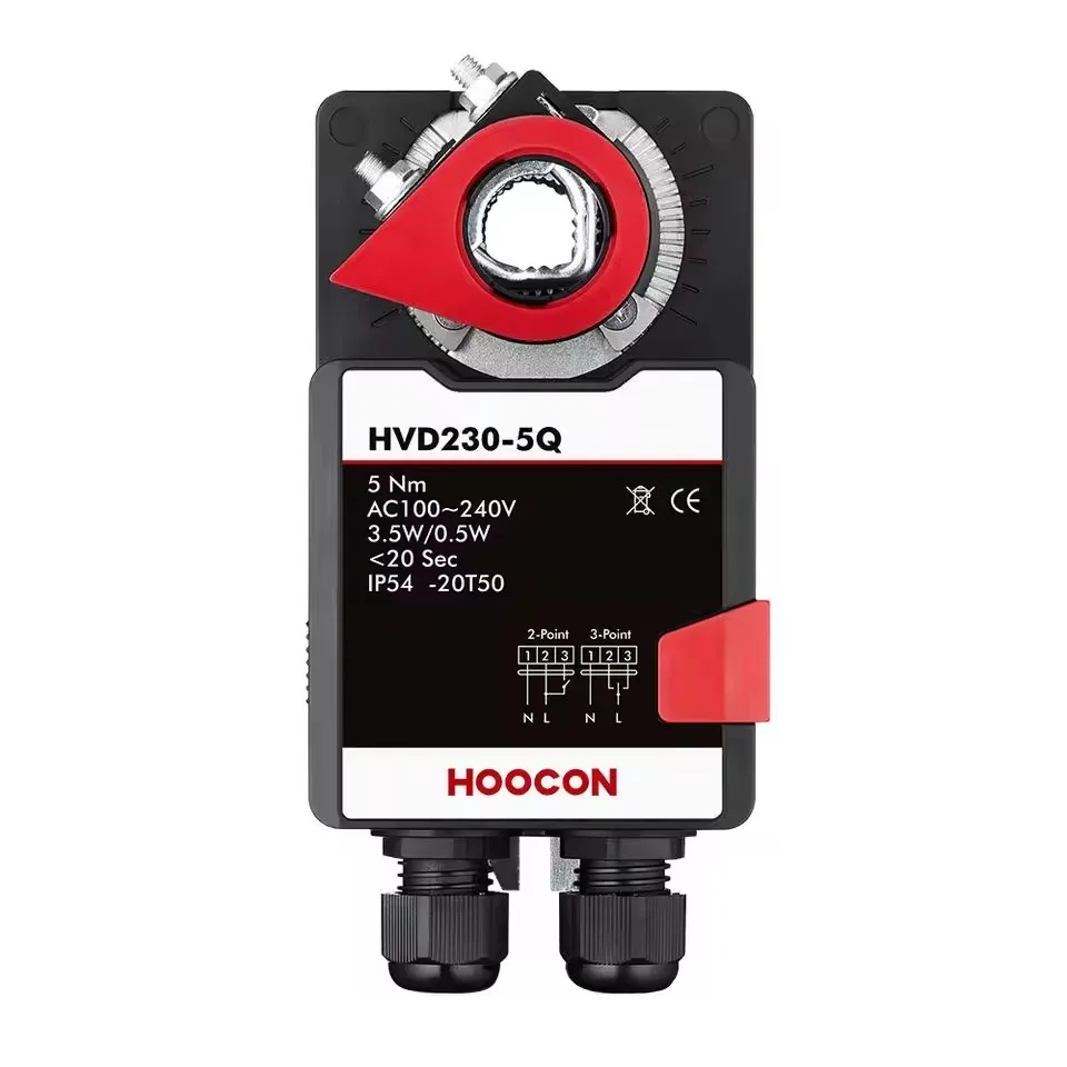 5Nm HVAC Electric Damper Actuator Fast Running Damper 24V Actuators