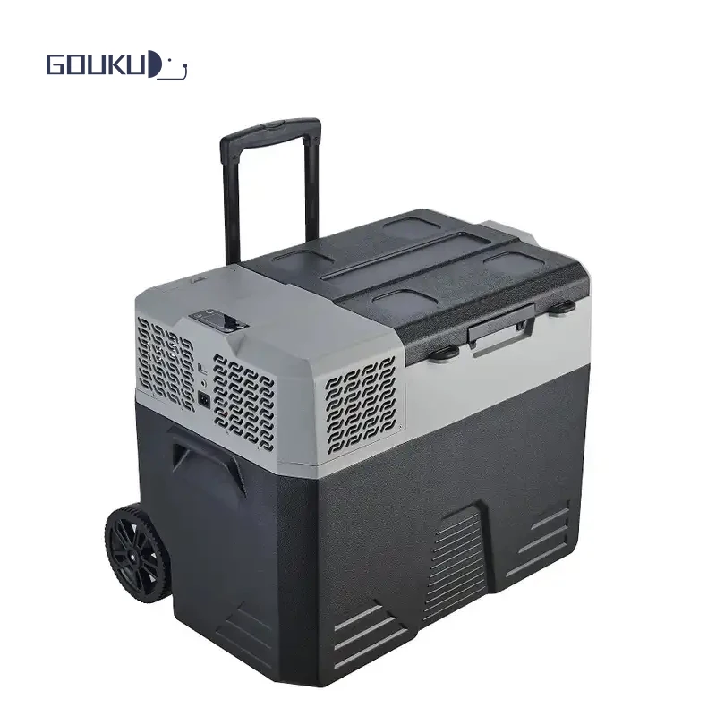 42L Portable Car Fridge Battery dc compressor refrigerator portable plastic mini fridge freezer for car camping