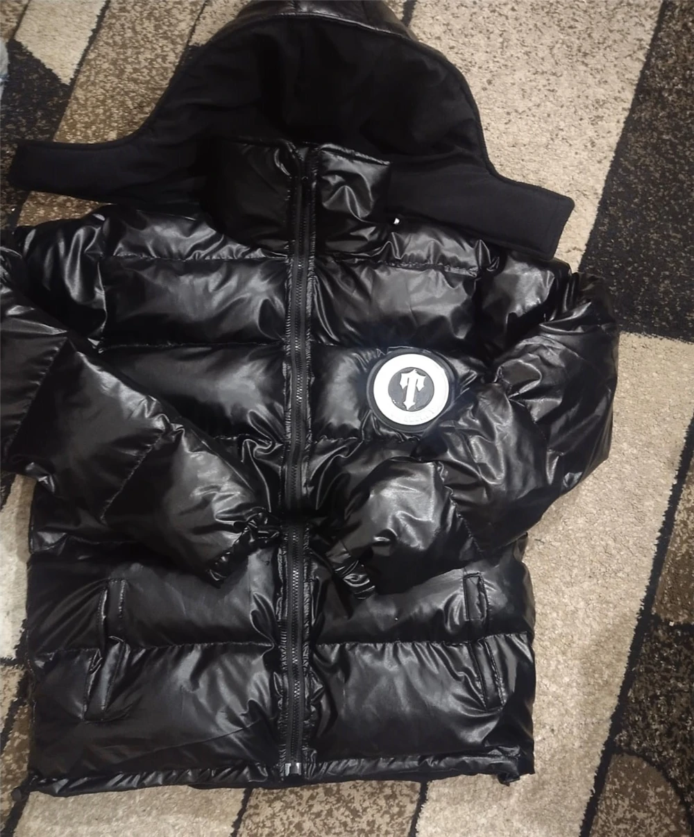 Cheap Shipping Unisex Winter Trapstar Thick Coats Detachable Hat Bubble Puffer Jacket Streetwear Men