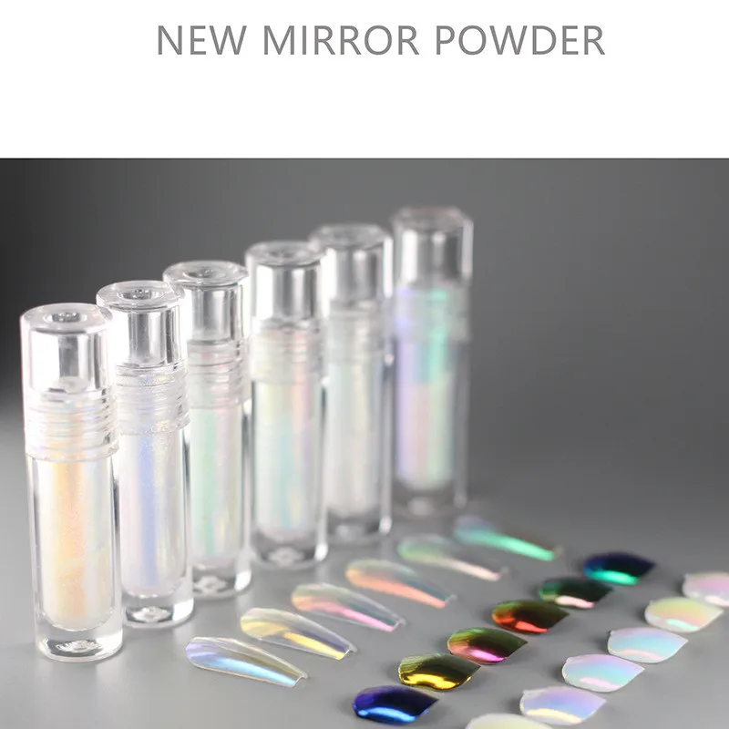 Nail Factory 2023 New Trend Nail Supplies OEM Bulk Sale Liquid Chrome Powder For r Magic Liquid Chrome UV Nails Gel Polish