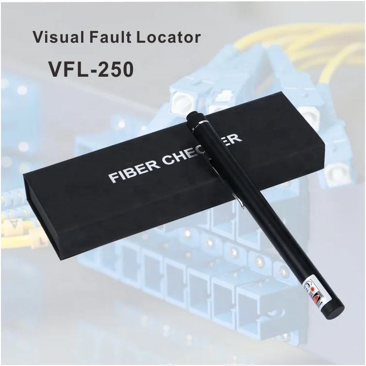VFI-250 cable checking machine locator  visual  fault mini multimeter vfl optical power meter with vfl visual fault locator