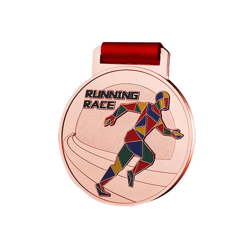 Custom Logo Wholesale Metal 3D Design Gold Medal Track And Field Medals Hurdles Running Sports Competition Souvenir Medal
