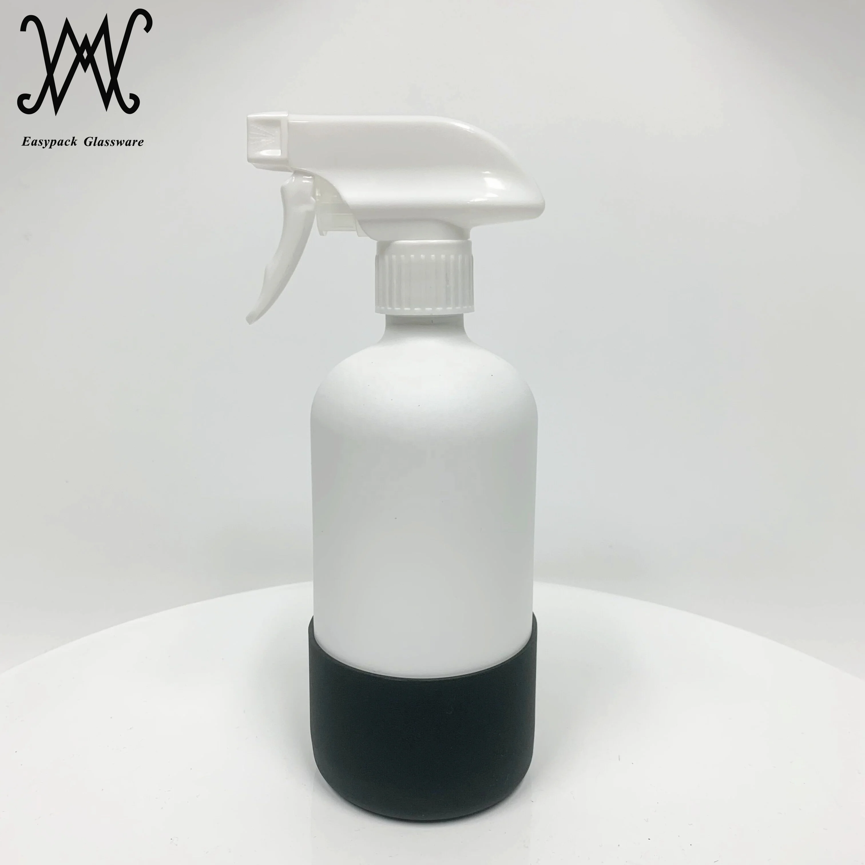 16 Ounce Empty Frosted Glass Spray Bottles with Measurements, Spray Bottles for Hair and Cleaning Solutions