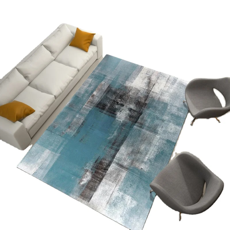 Factory  Wholesale  Price  Geometric Modern   Non-Slip Home Goods Custom Size PVC Kitchen Mats