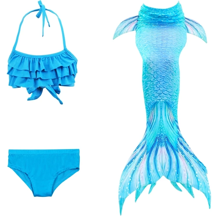 Princess mermaid tail swimwear Breathable quick dry children cheap mermaid tails for swimming
