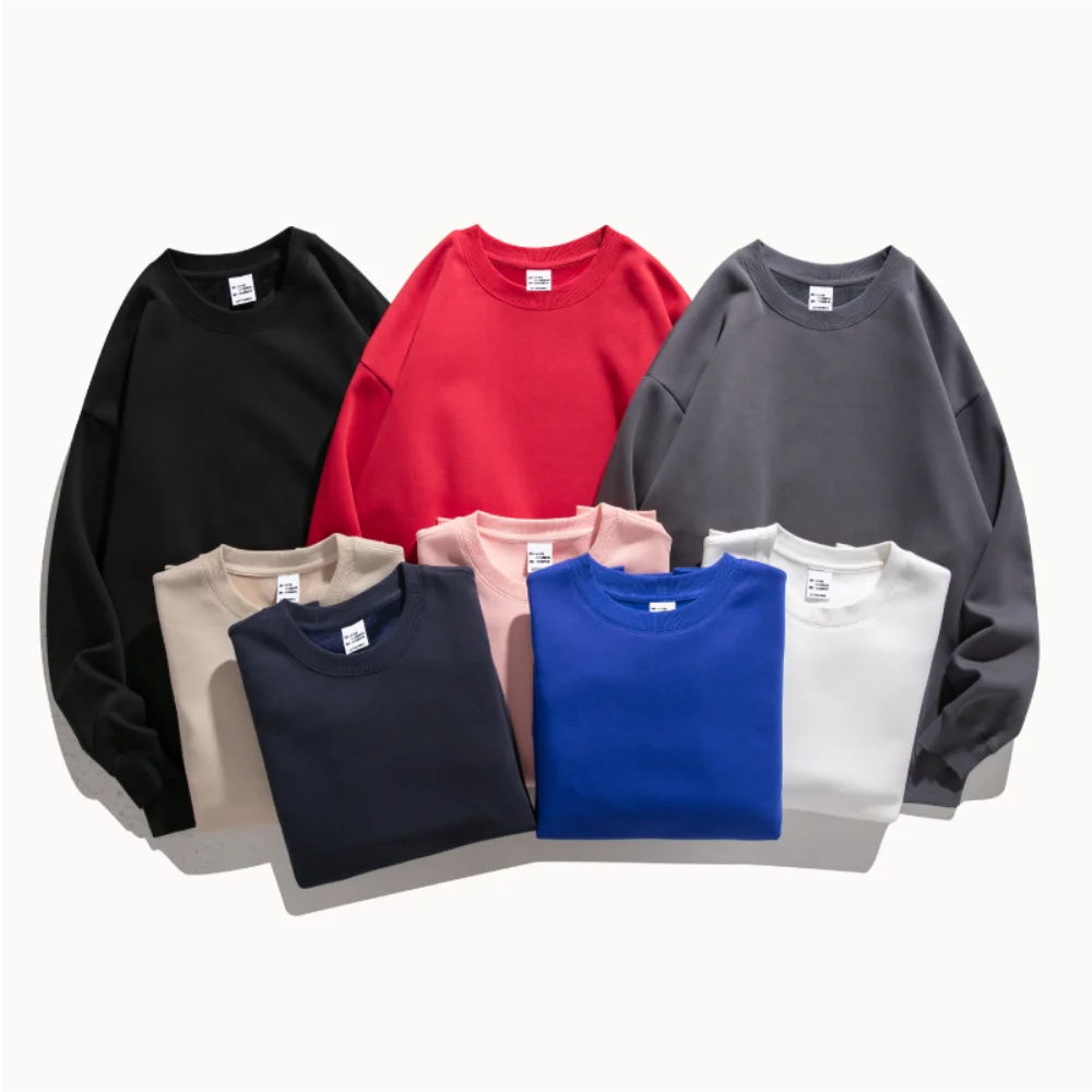 Unisex Winter Oversized Fleece Hoodies 360gsm 62.5% Cotton/37.5% Polyester Custom logo Solid Pattern Pullover Autumn