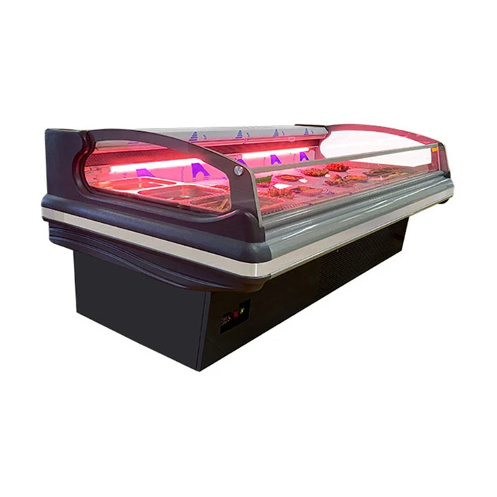 Fresh Meat Display Fridge Under Counter Refrigerator Meat / Fish Freezer Refrigerator Deep Freezer