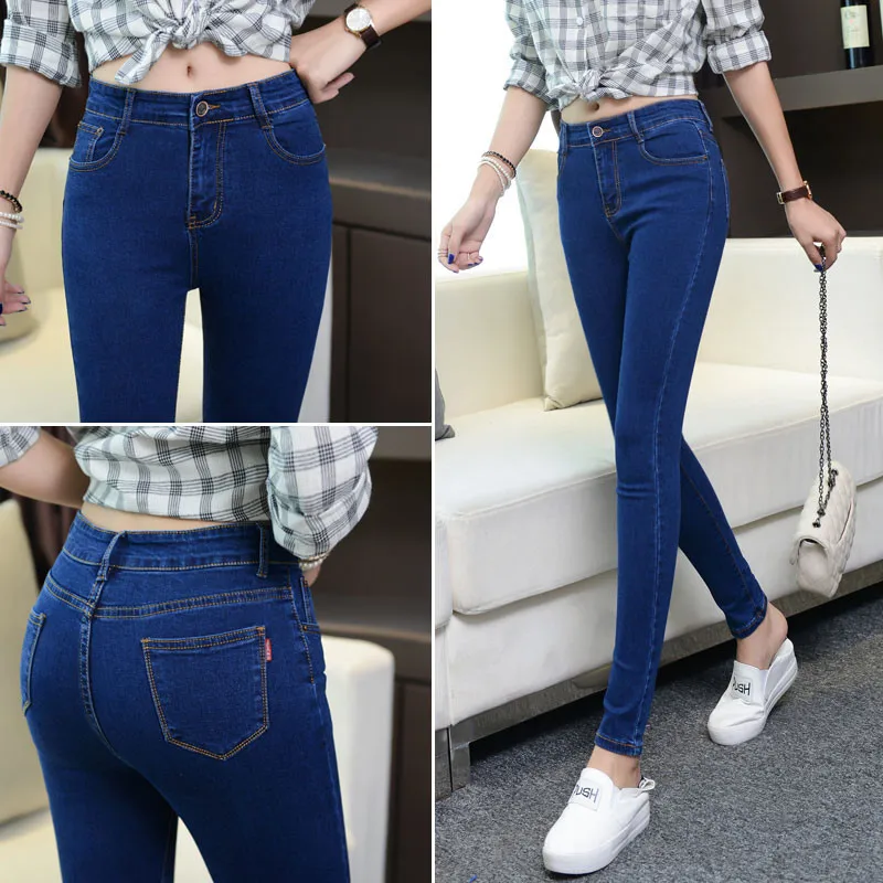 Women Jeans Skinny Jean Pants Sexy Slim Trousers Plus Size Casual Denim Pencil Pants