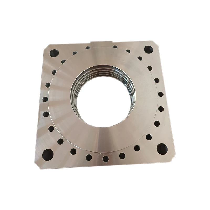 Stainless Steel square Forged Flanges Hot Press Forging Parts