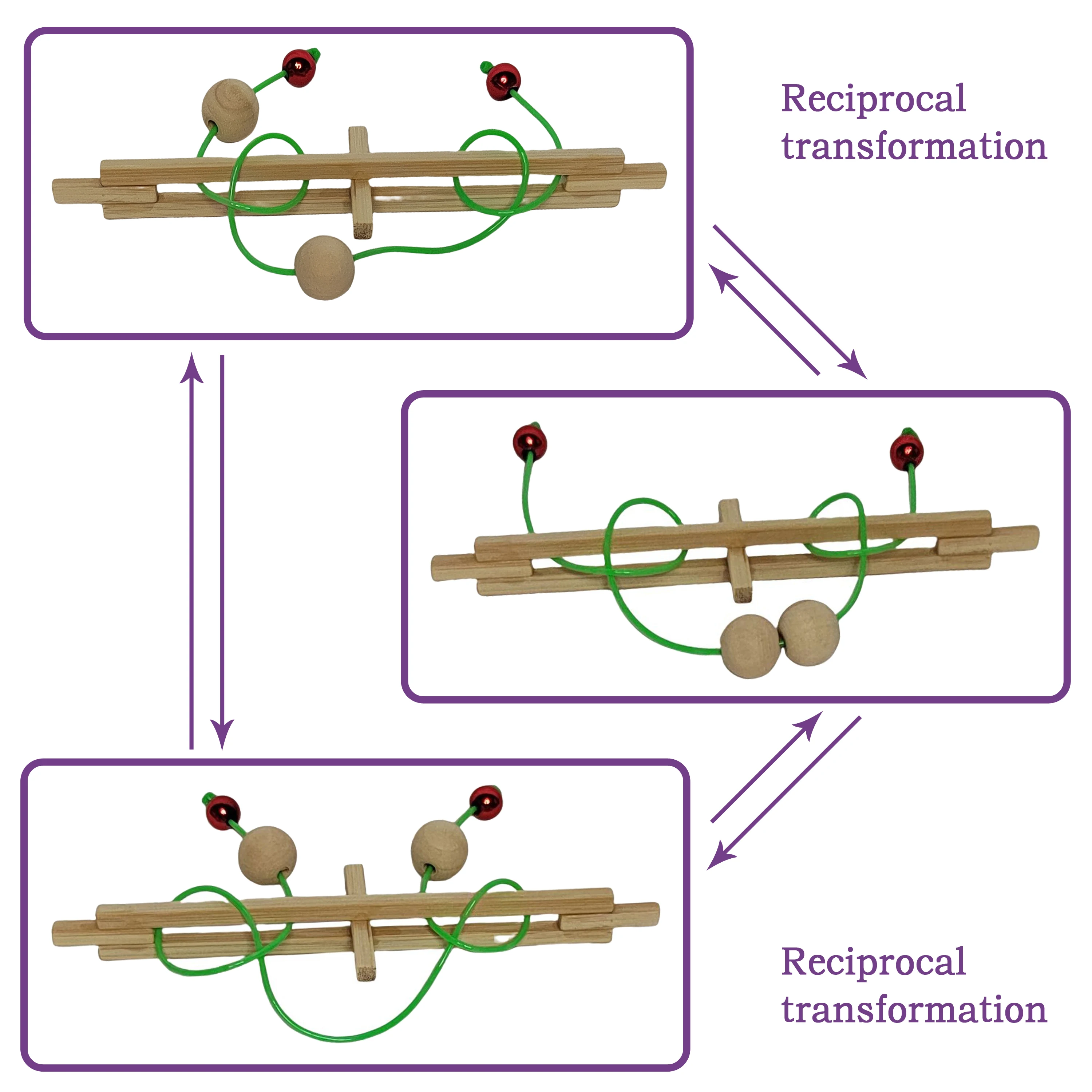 Fun DIY Math Toy Kit Two Balls Meeting Puzzle for Model Building and Creativity Encouragement