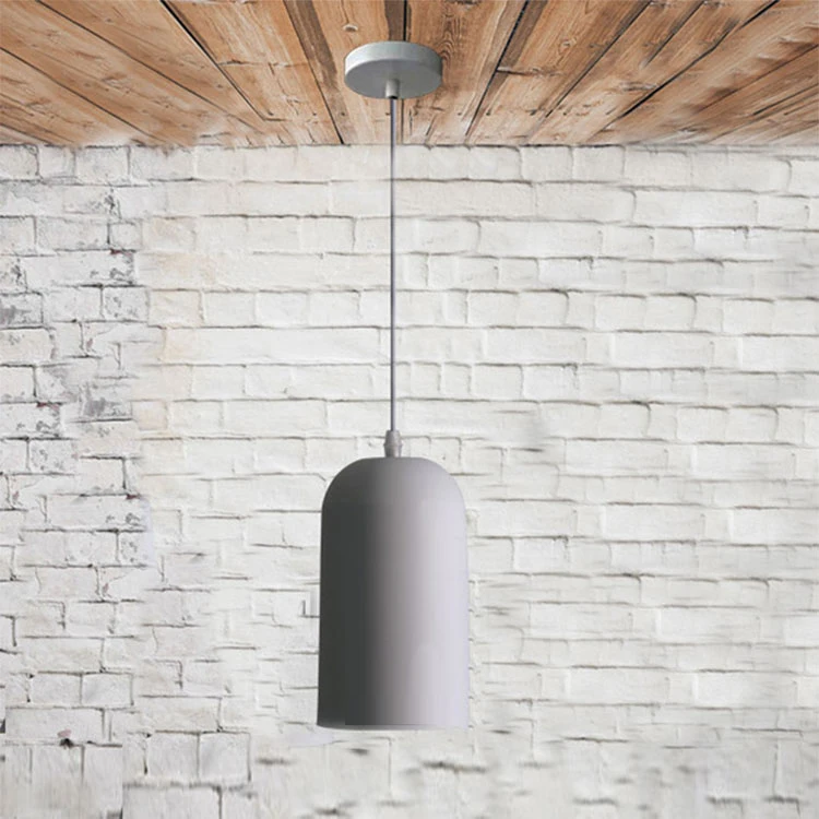 Nordic solid blue color single modern pendant lamp hotel restaurant cafe bar decor light