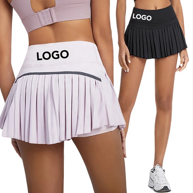 Free Custom Logo Hot Selling Amazon Fashion Sportswear Aesthetic Mini Pleated Womens Golf Apparel Tennis Skirts