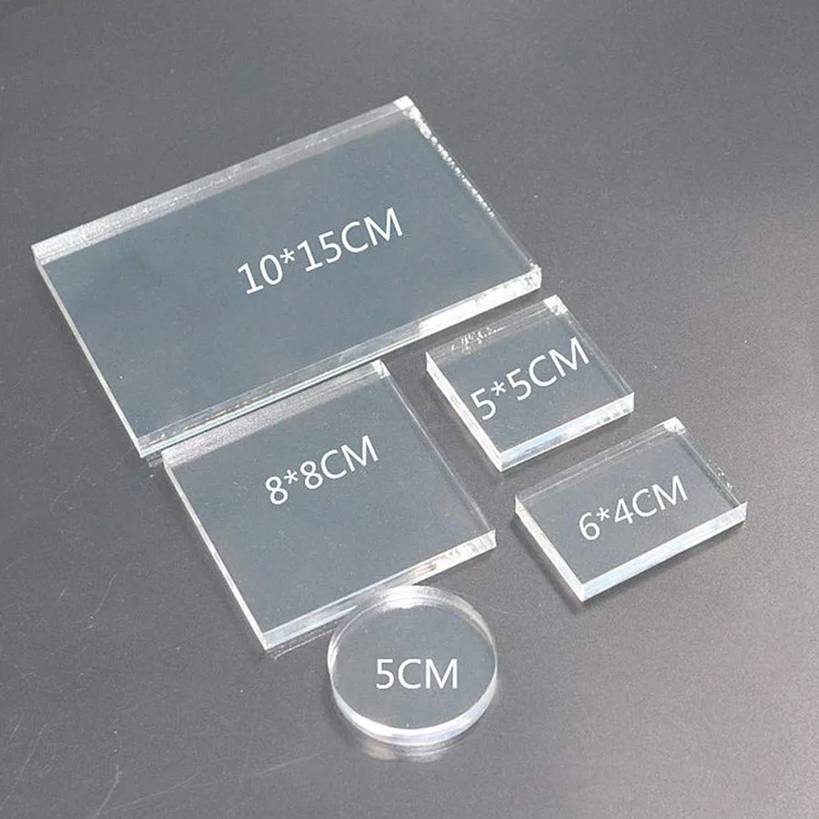 Clear Solid Acrylic Display Block