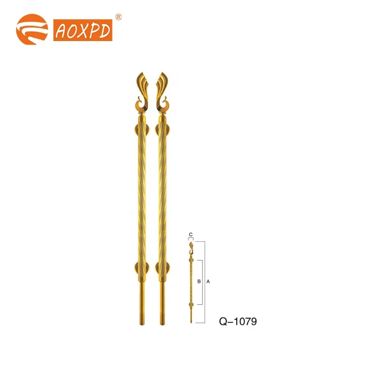 Commercial Design door handle Modern Furniture Hardware bronze Long Door handle rose gold