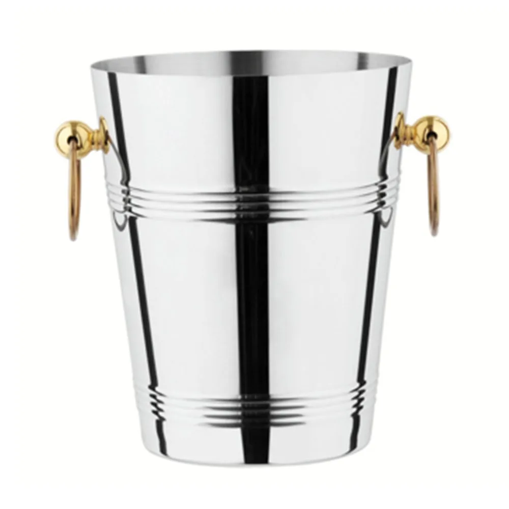 
High quality metal tin ice bucket beer ice bucket stainless steel 201/304 wine champagne beverage cooler for hotel bar 