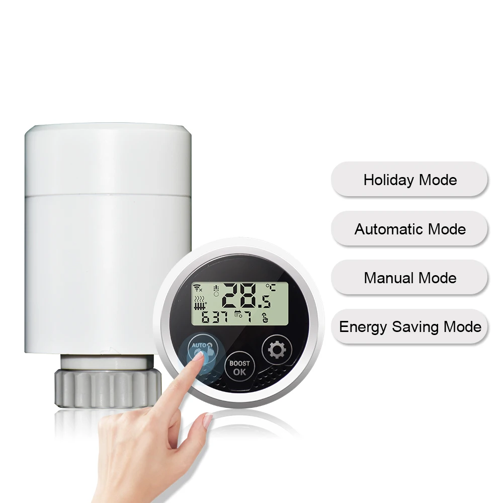 ZigBee radiator valve is used for Tuya intelligent heating thermostat of heating system