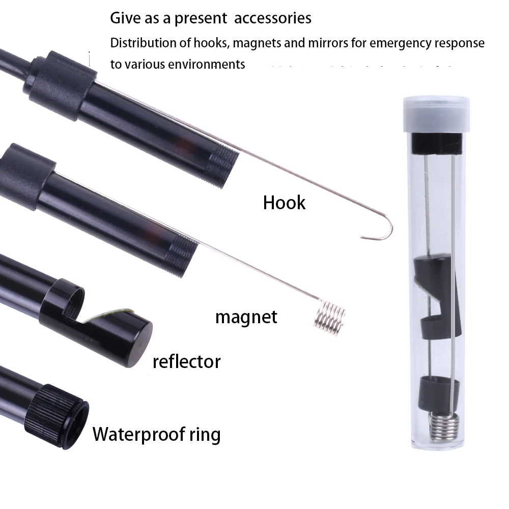 F160 Wifi HD 720p Endoscope Camera  Borescope Wireless Endoscope Pinhole Borescopic Camera