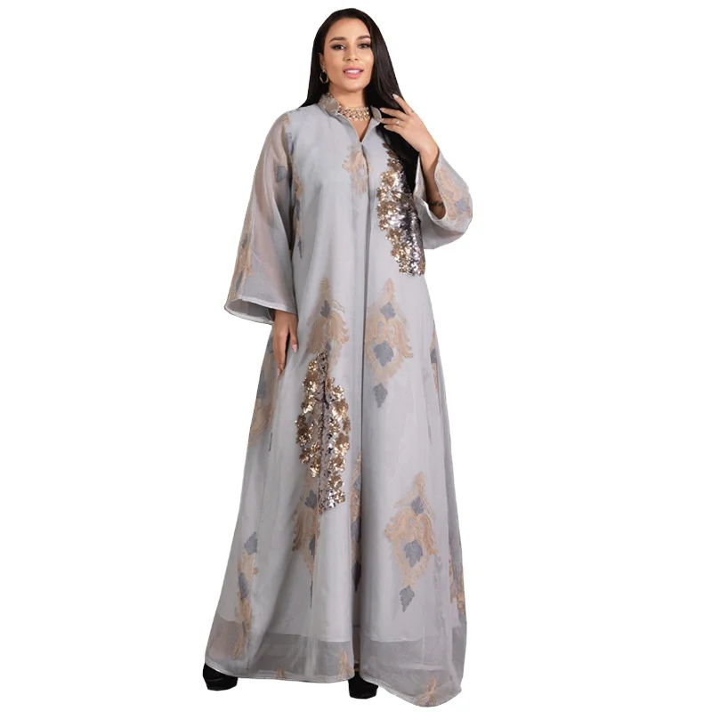 Hot sale embroidered turkey clothing women muslim dresses