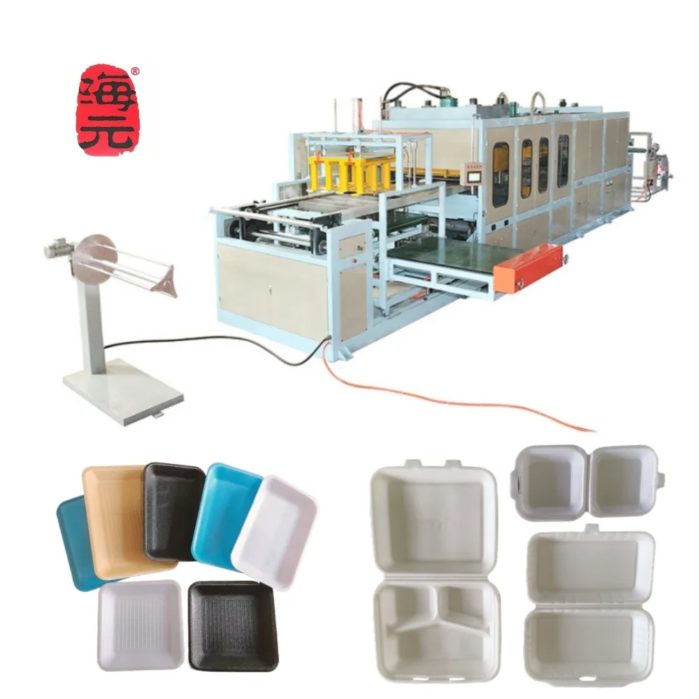 Small Automatic Disposable Food Box Production Line Foam Plates Disposable Making Machine Disposable Food Container Machine