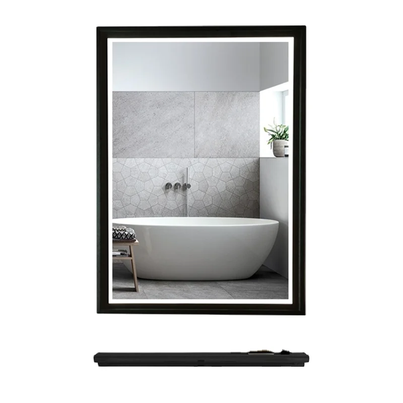 Factory Direct Wall Touch Screen Anti Fog LED Lights Smart make up Bathroom Mirror With Lights