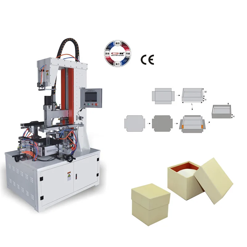 Semi Automatic Rigid	Box Forming Machine For Making Cardboard/Jewelry/Sweet/Paper Gift Boxes