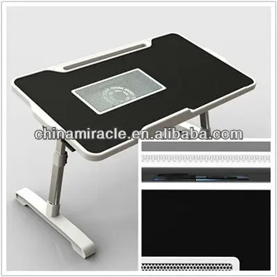 
Portable Folding Laptop Notebook Table Desk Adjustable Laptop Stand Desk With Cooling Holes Mouse Board For Bed Sofa Tray 