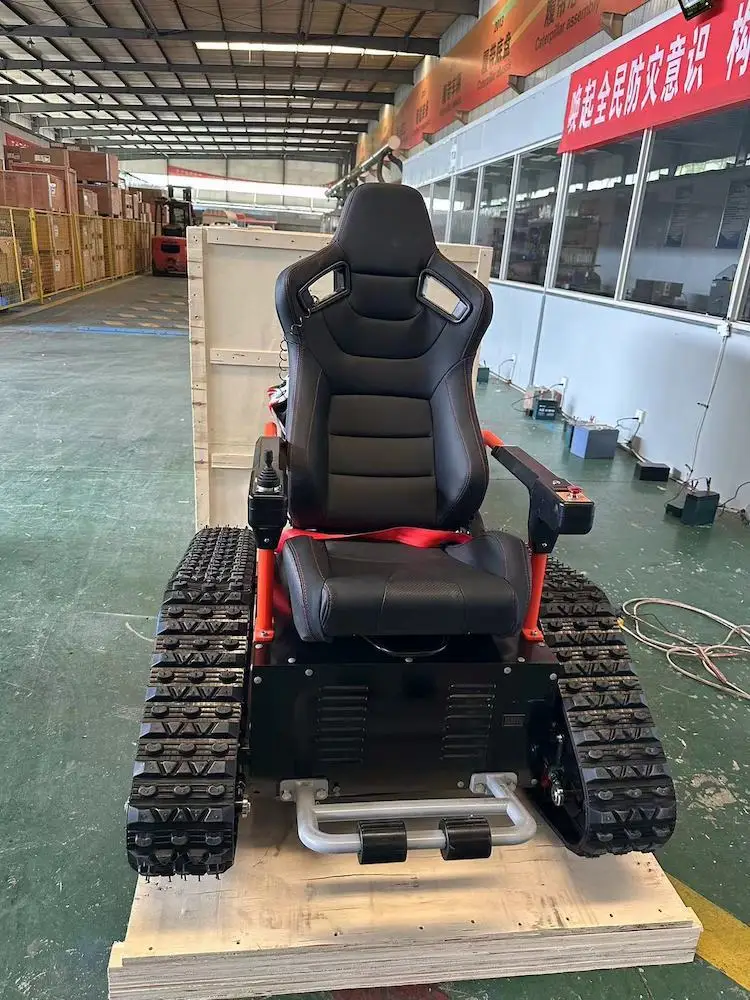 Snowblower rubber tracked chassis rubber crawler undercarriage rubber track triangle wheelchair