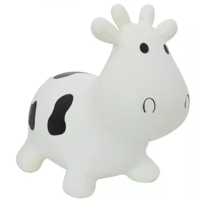 2019 New Item Environmentally Friendly Non-Toxic Kids Toys Painted Cartoon Pink Cows Inflatable Jumping Animal