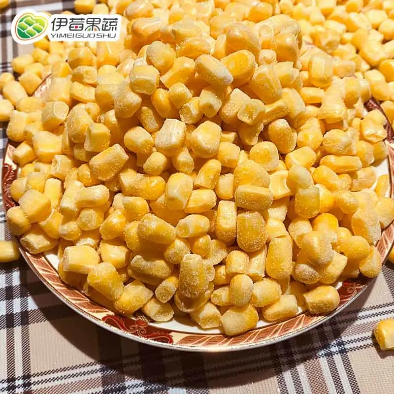 Quick-frozen sweet corn kernels for cooking