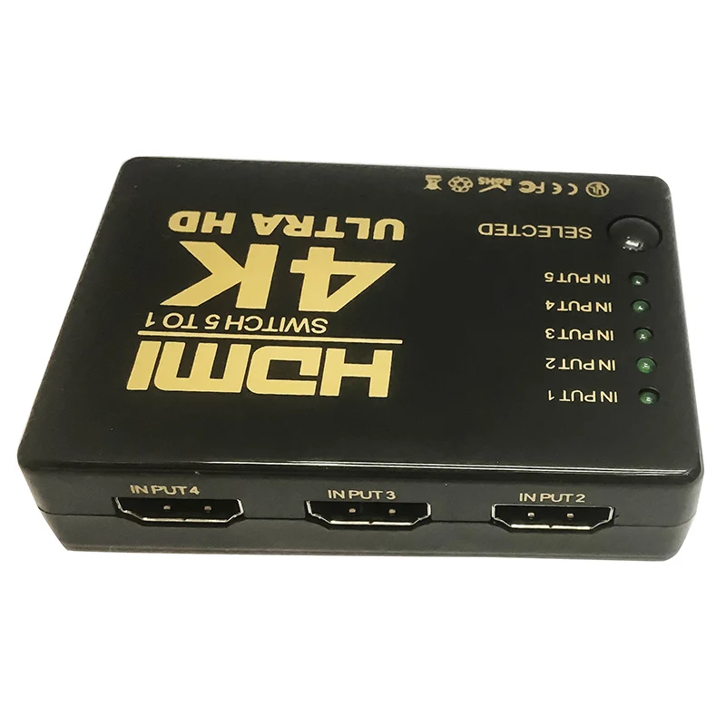 HDMI-переключатель 4K 60 Гц переключатель HDMI 5 портов автоматический 1 Salida Soporta для PS4 Xbox