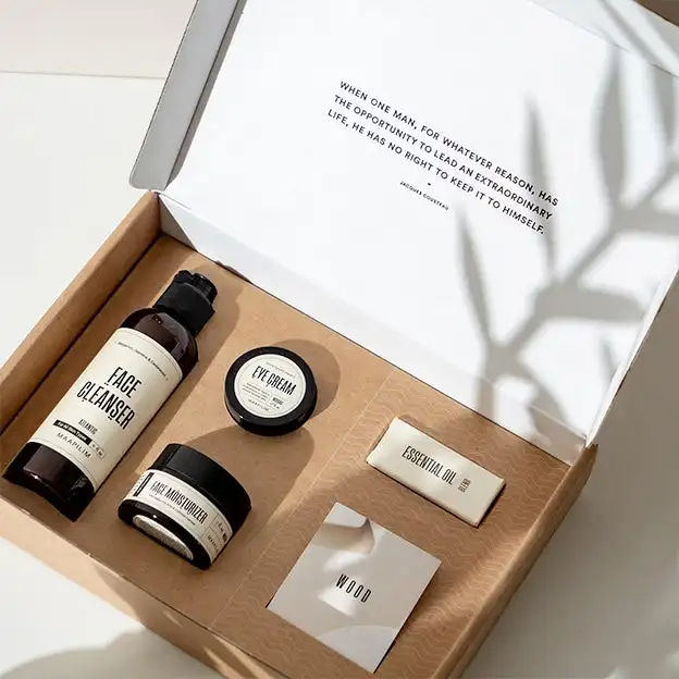 Cheaper Shipping Mailer Boxes Luxury Gold Foil Custom Logo Corrugated Paper Packaging Box  For Cosmetic With Insert