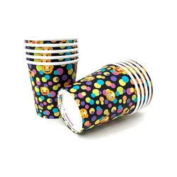 Wholesale Disposable Paper Cup PLA coated/ waterbase coated  single/double wall with lids for cold and hot drinks