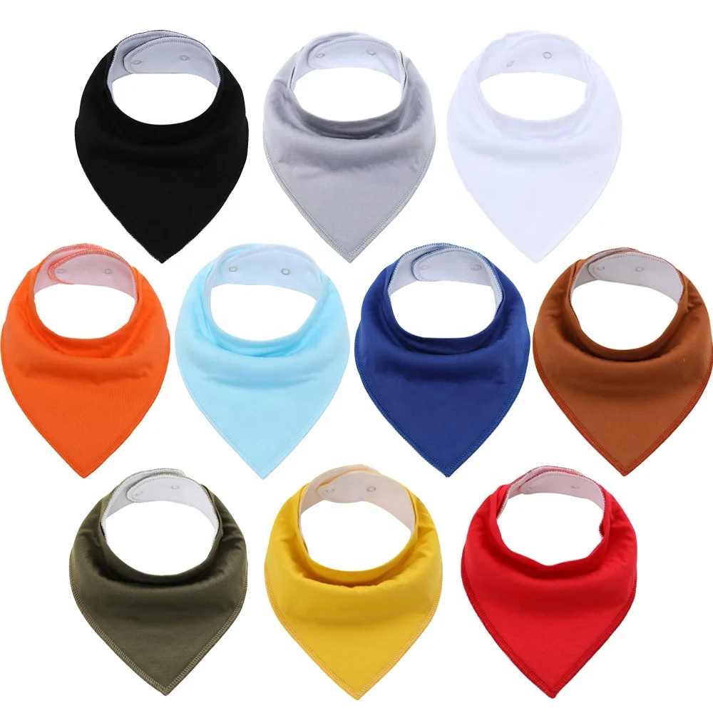 Осотп сертифицированные детскую бандану слюни нагрудники однотонной расцветки в стиле унисекс комплект из 8 шт. тряпок детские