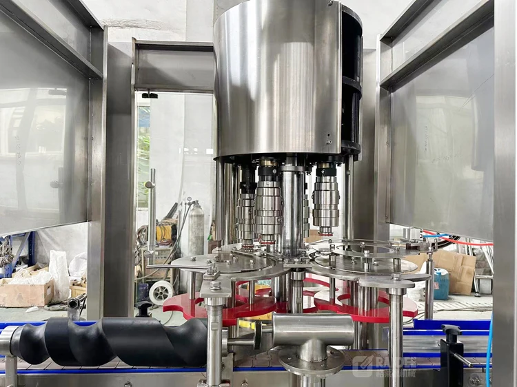 Automatic soda wine beverage bottle cap sealing and capping machine price