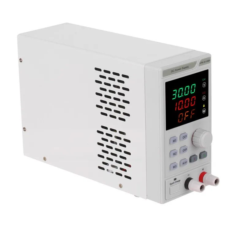 220V 0-30V 0-10A Programmable DC Power Supply Power Regulator 4-digit LED Display Voltage and Current Mini Regulated Power