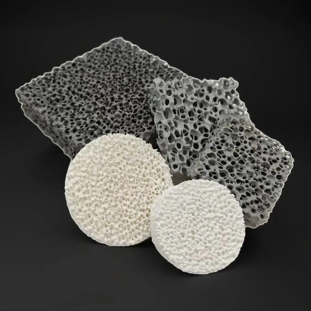 Silicon carbide foam ceramics Silicon oxide foam ceramics alumina foam ceramics