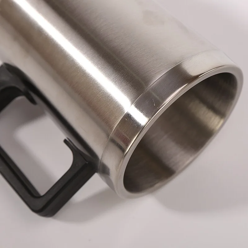 2022 Popular 16oz stainless steel Plug-In Warmer Travel Mug,Electric Coffee Mug with Car Plug,USB heated thermos mug with handle