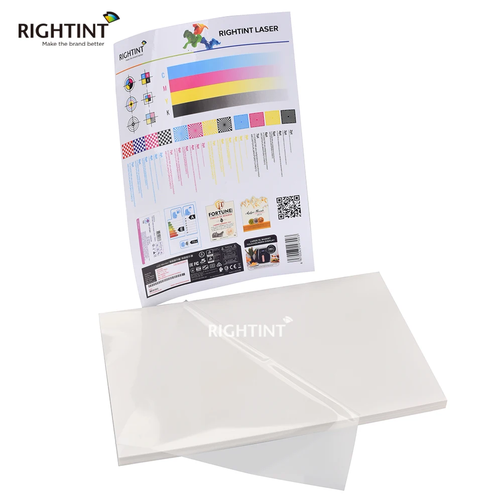 50mic HP Indigo Vinyl Printed Sticker Indigo Transparent BOPP Self-Adhesive Label Paper