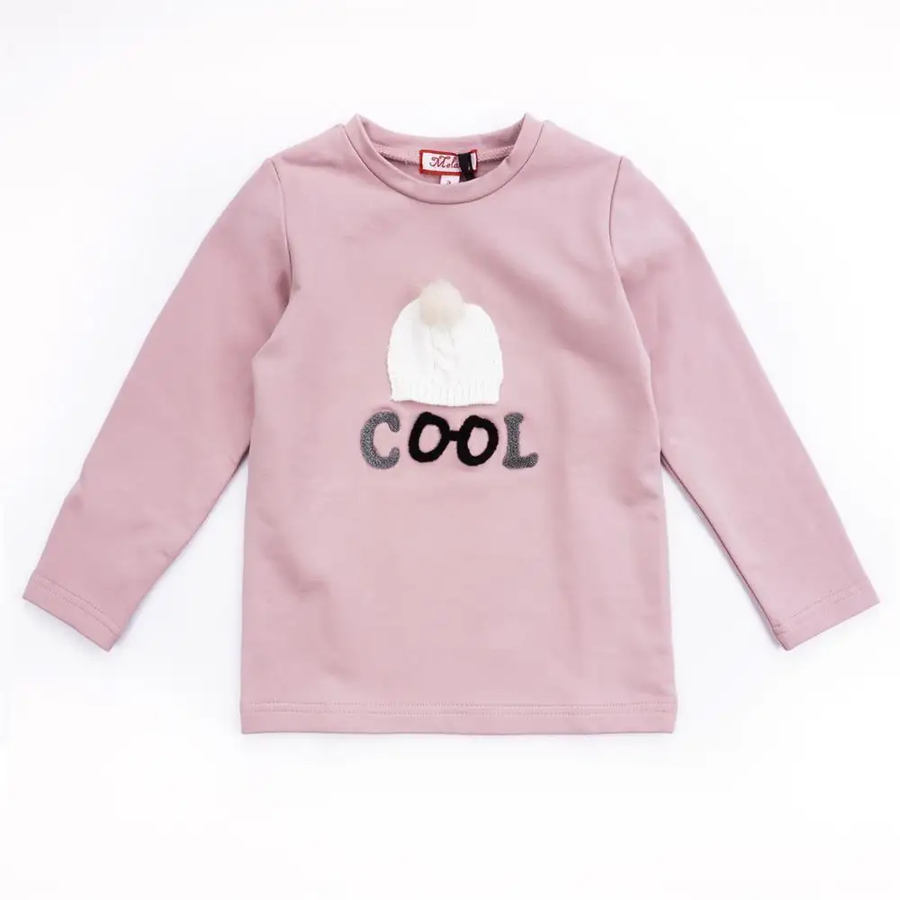 
2020 hot sales factory direct wholesales pink girls pullover sweatshirts girl clothes 6-12 years fall clothing 