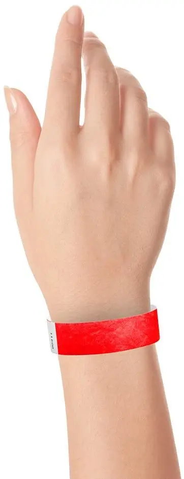 disposable wristbands party waterproof tyvek paper for events