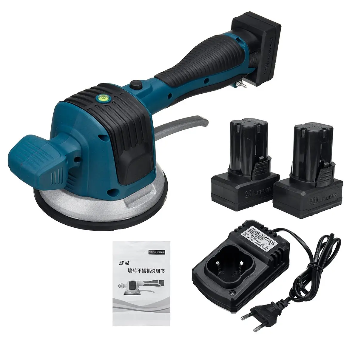 Hot Sell Professional Tiling Tools Multi-functional  Adjustable Suction Cup Cordless  25V Tile Laying Vibrator