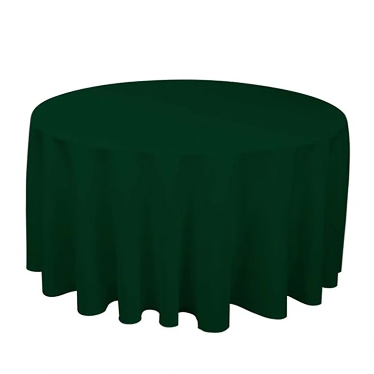 100% Polyester Washable Royal Blue Table Cloth Round Tablecloth for Circular Table