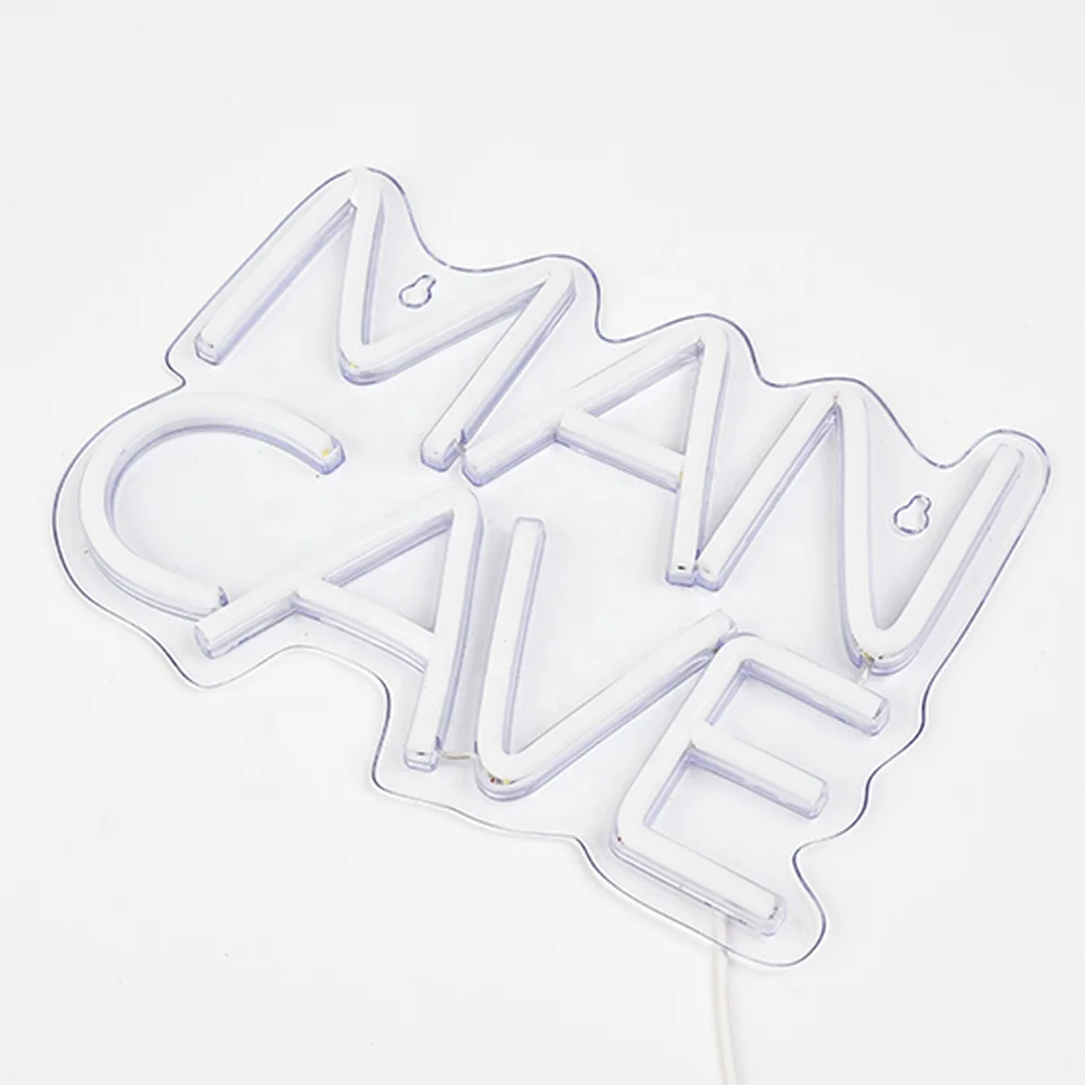 Man Cave Neon Sign for Man Cave Garage Decor LED Neon Light Tools with  USB Powered  for Teen Boy Room Decor LED Game Wall Decor