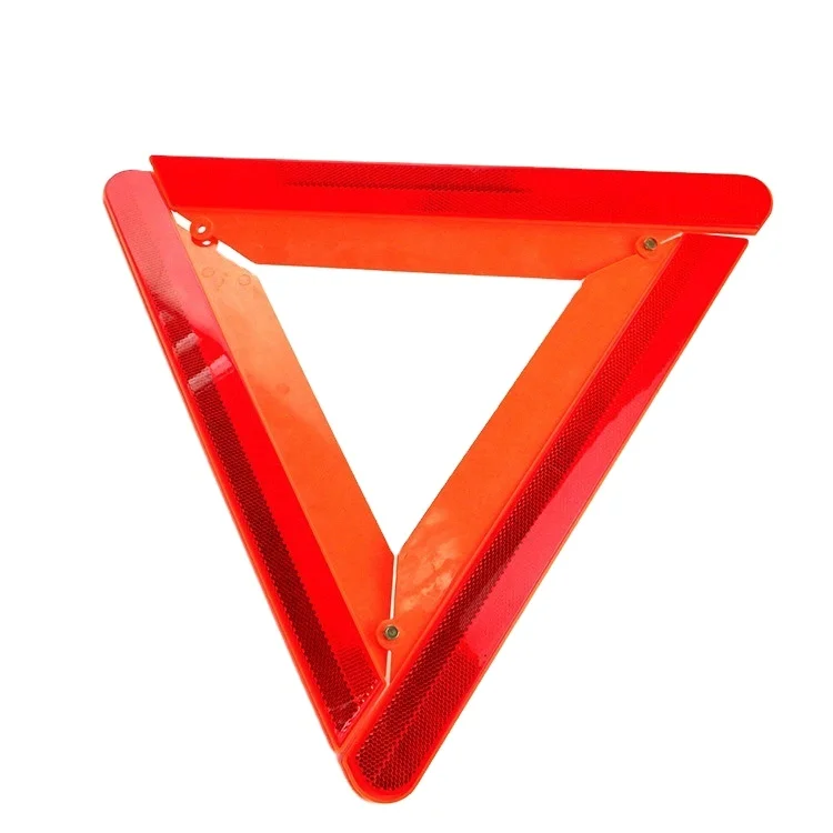 High Quality Emergency Safety Reflective Folding Car Warning led light triflash Sign Triangle