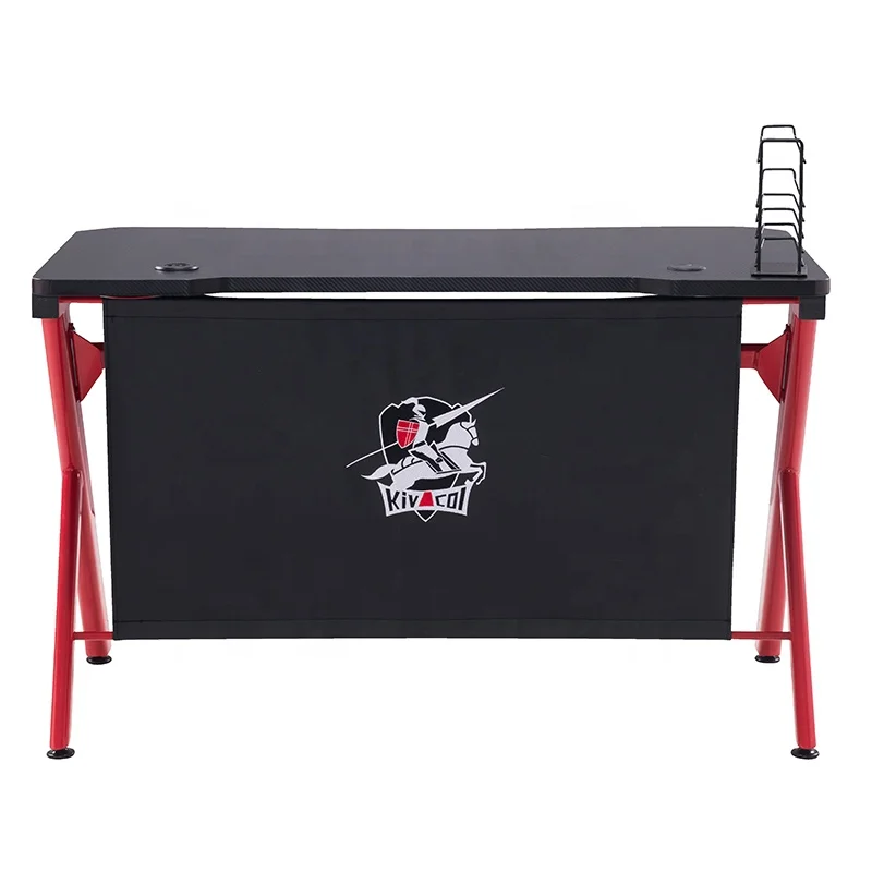 2023 Hot Selling  Good Quality PC Computer Gaming Desk Gaming Table With Wire  Earphone Support