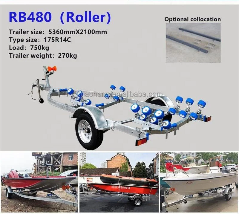 Trailer Speed Boat Good Supplier Boat Trailer Aluminum Boat Trailer with roller