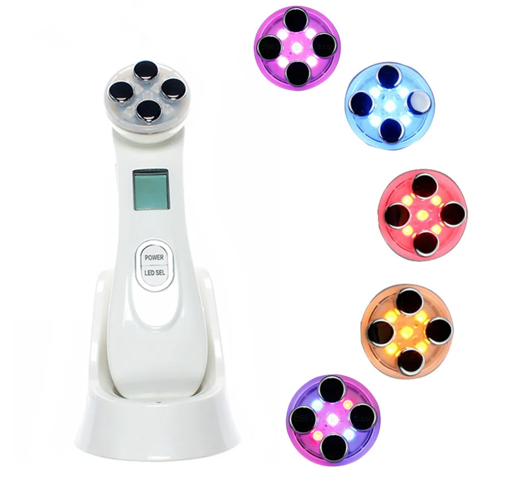 Face-lift 6 kinds Photo LED light therapy Beauty Device for Acne Skin Firming Face Care Facial instrument