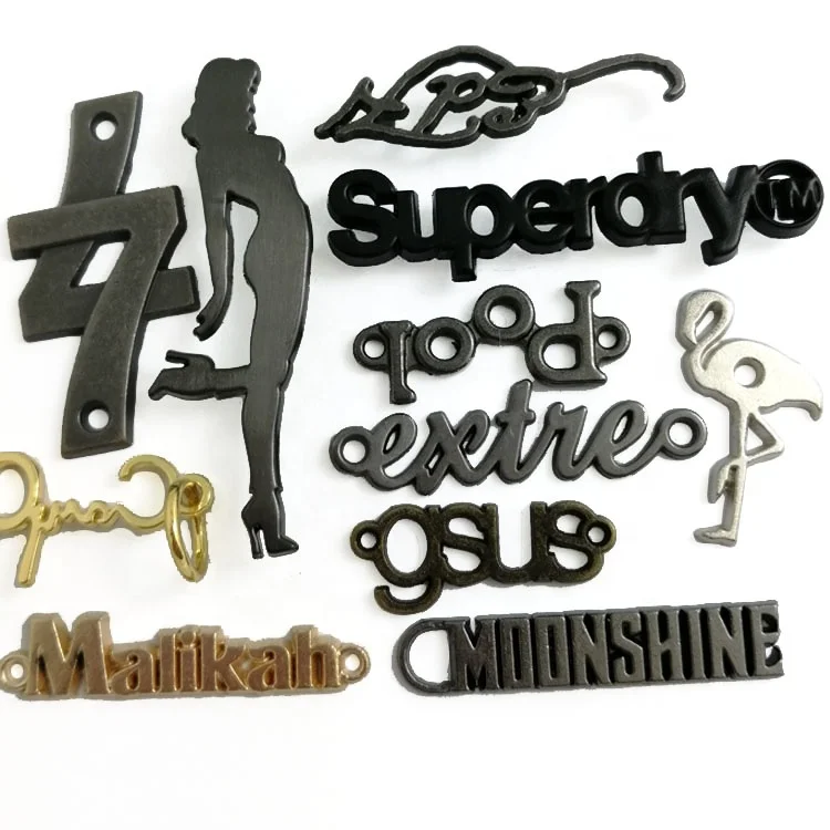 custom handmade clothing garment brand metal logo label