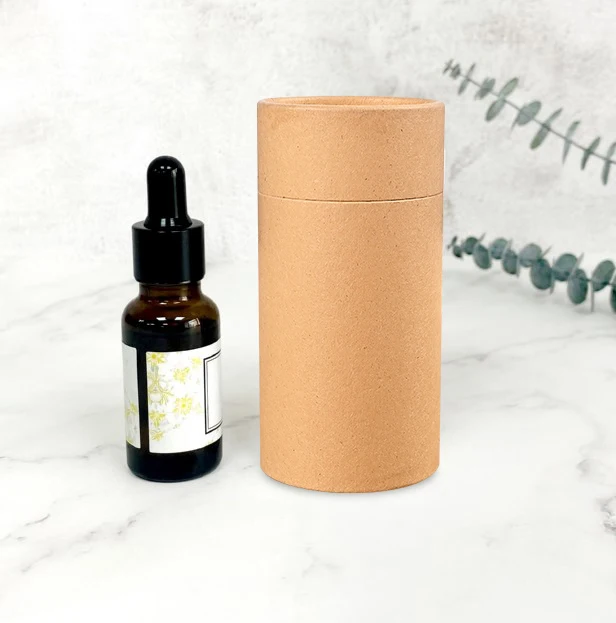 Custom Round Paper Tube Printed Paper Tube Packaging Food Grade Paper Tube 15 ml Essential
