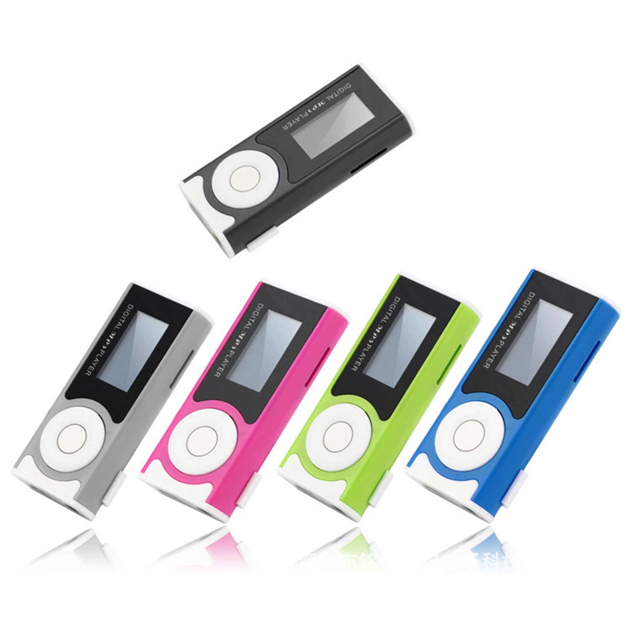 Portable MP3 Card with Screen MP3 / with Screen Lamp Clip MP3 / with External Sound High Quality Music Player